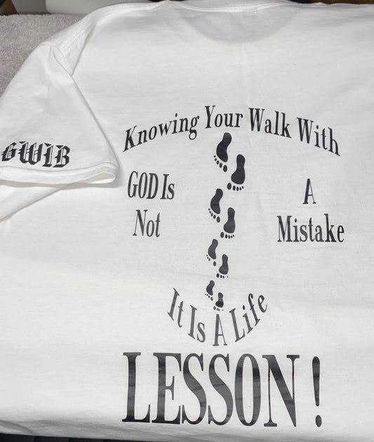 Walk with God Footprints T-Shirt