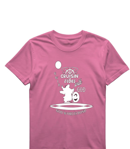 Cruisin Vibes with God T-Shirt: Motorcycle Graphic, Christian Apparel