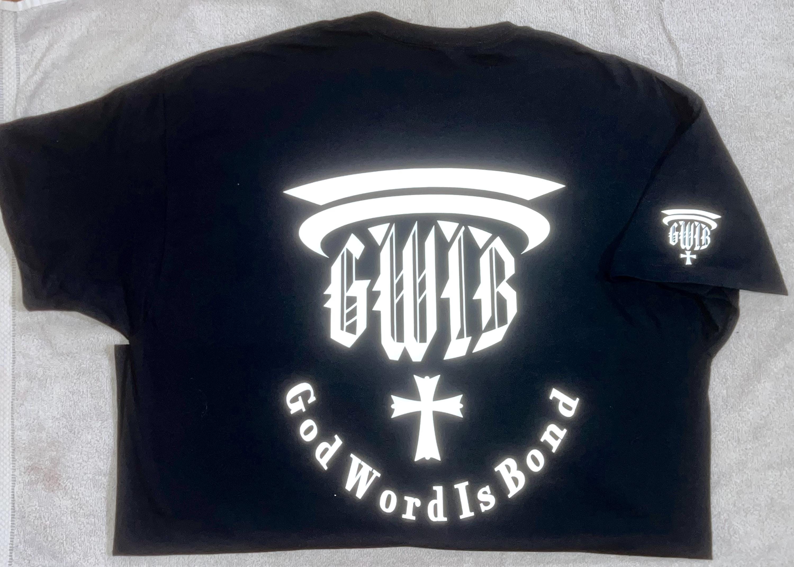 Christian T Shirt designed with the letters GWIB meaning that God Word Is Bond