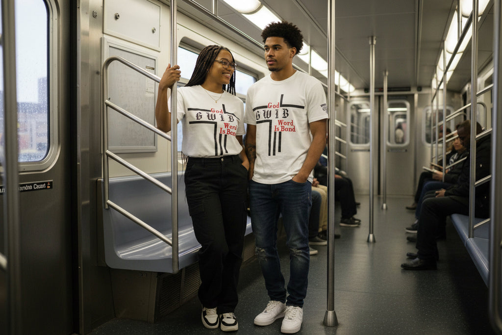 Christian Inspirational Designed Graphic Tee, GWIB God Word Is Bond