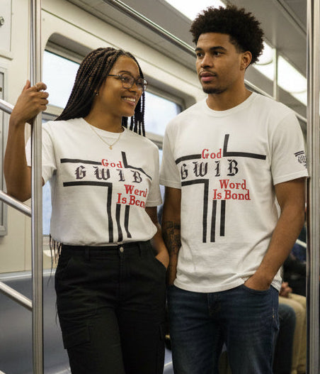 Christian Inspirational Designed Graphic Tee, GWIB God Word Is Bond
