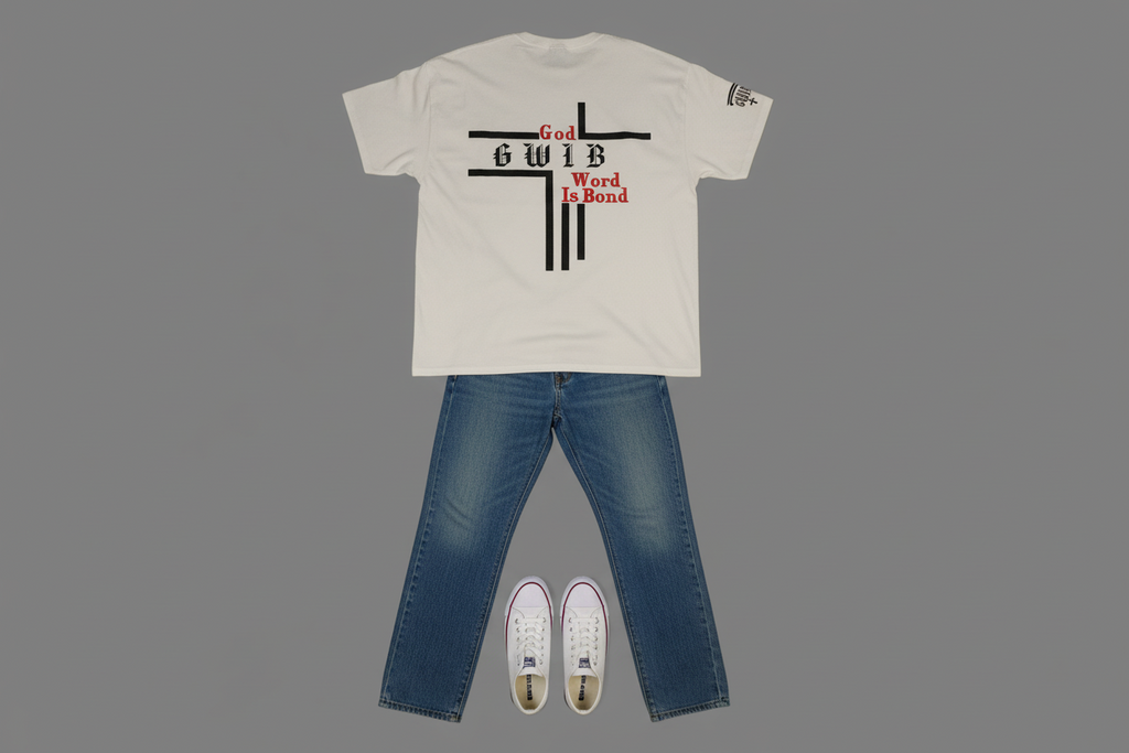 Christian Inspirational Designed Graphic Tee, GWIB God Word Is Bond