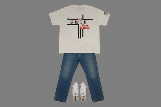 Christian Inspirational Designed Graphic Tee, GWIB God Word Is Bond