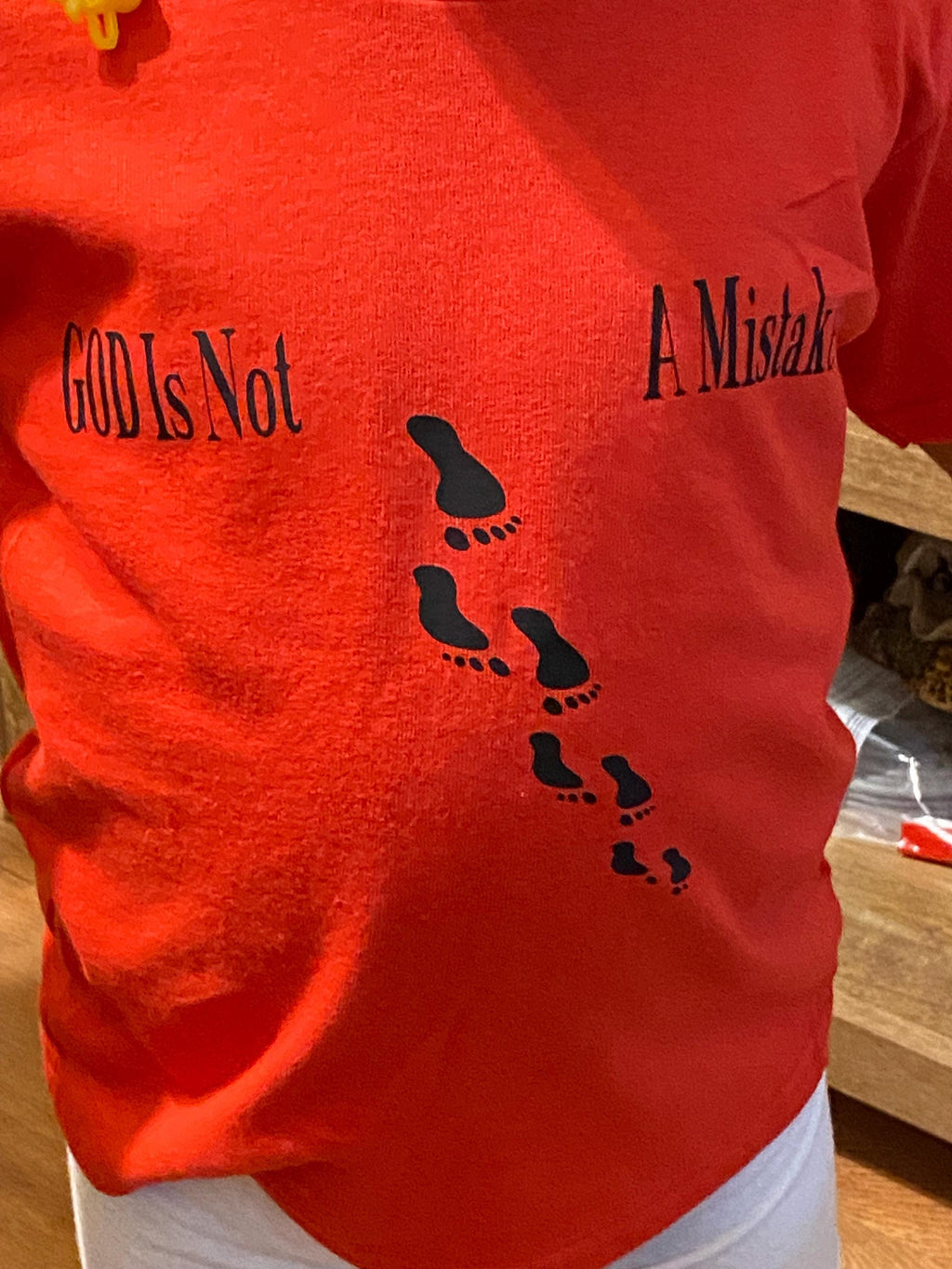 Walk with God Kids Shirt: Footprints Design, GWIB