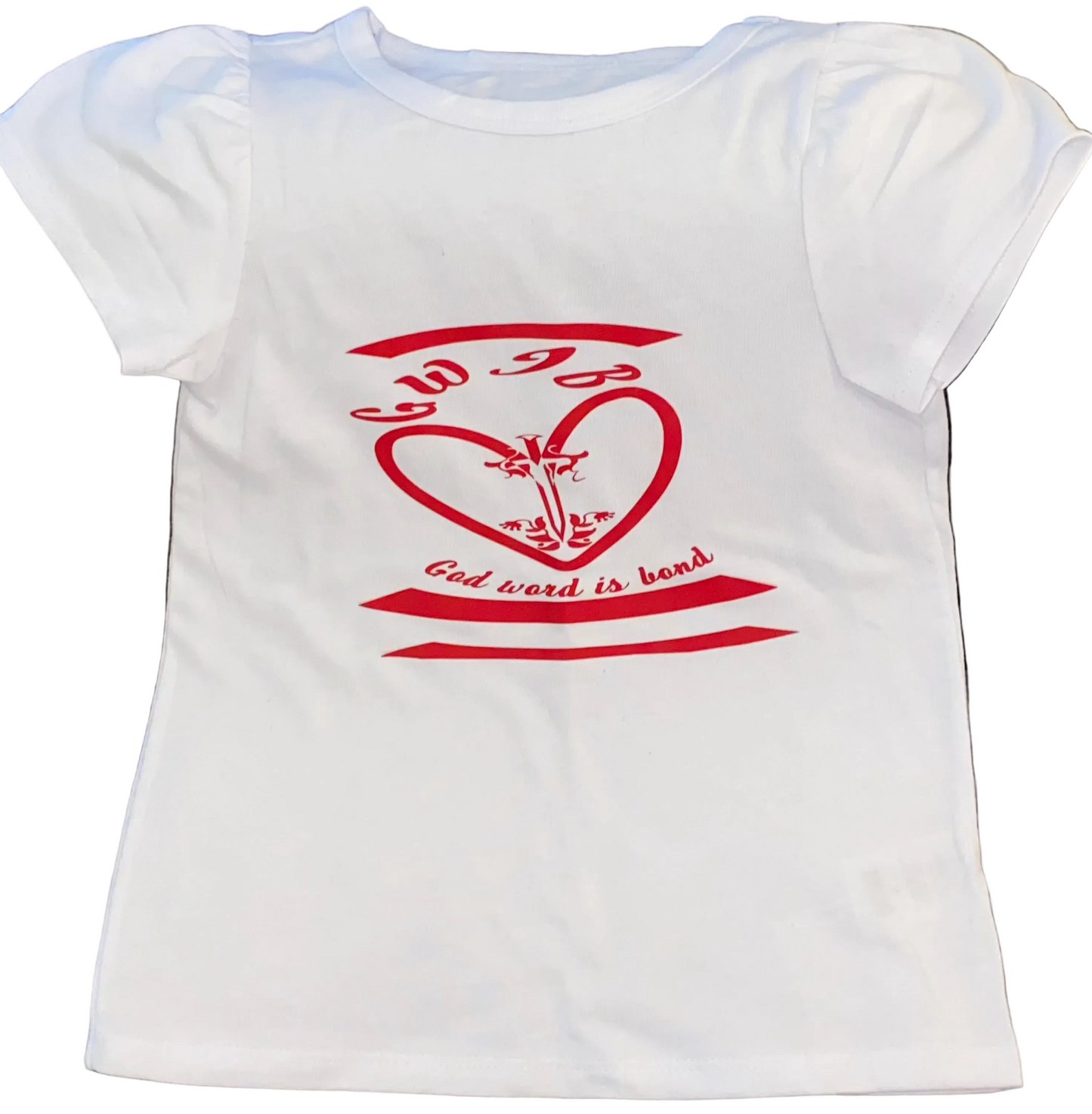 Heart Felt Love GWIB God Word Is Bond T Shirt for kids