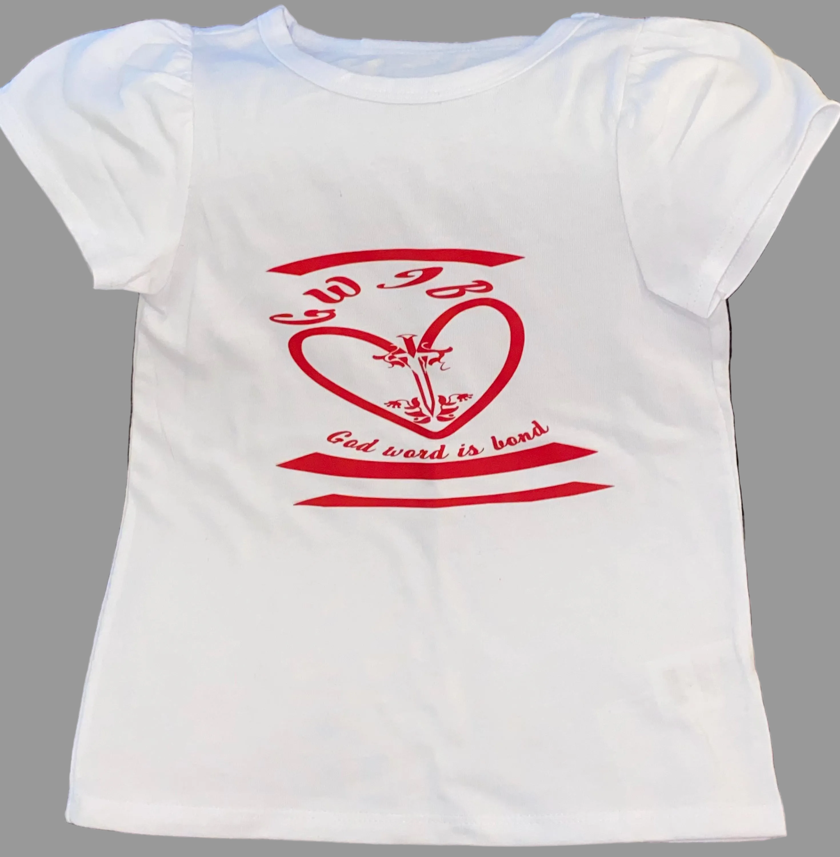 Heart Felt Love GWIB God Word Is Bond T Shirt for kids