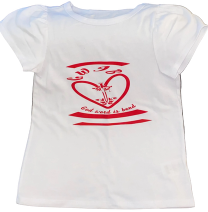 Heart Felt Love GWIB God Word Is Bond T Shirt for kids