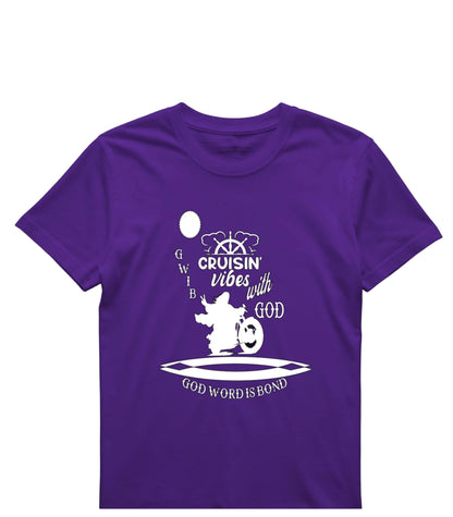 Cruisin Vibes with God T-Shirt: Motorcycle Graphic, Christian Apparel