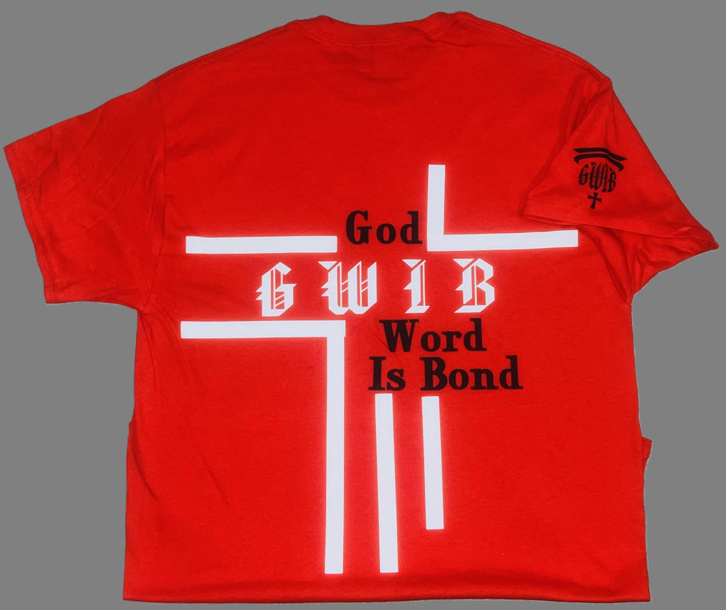 Christian Inspirational Designed Graphic Tee, GWIB God Word Is Bond