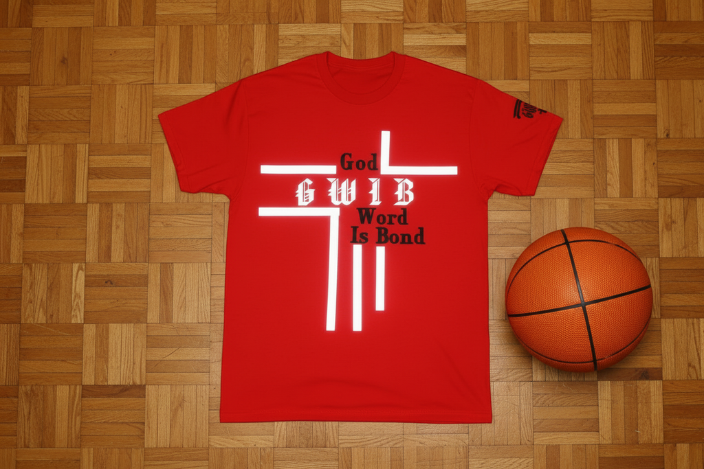 Christian Inspirational Designed Graphic Tee, GWIB God Word Is Bond