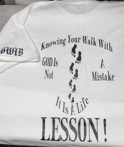 Walk with God Footprints T-Shirt