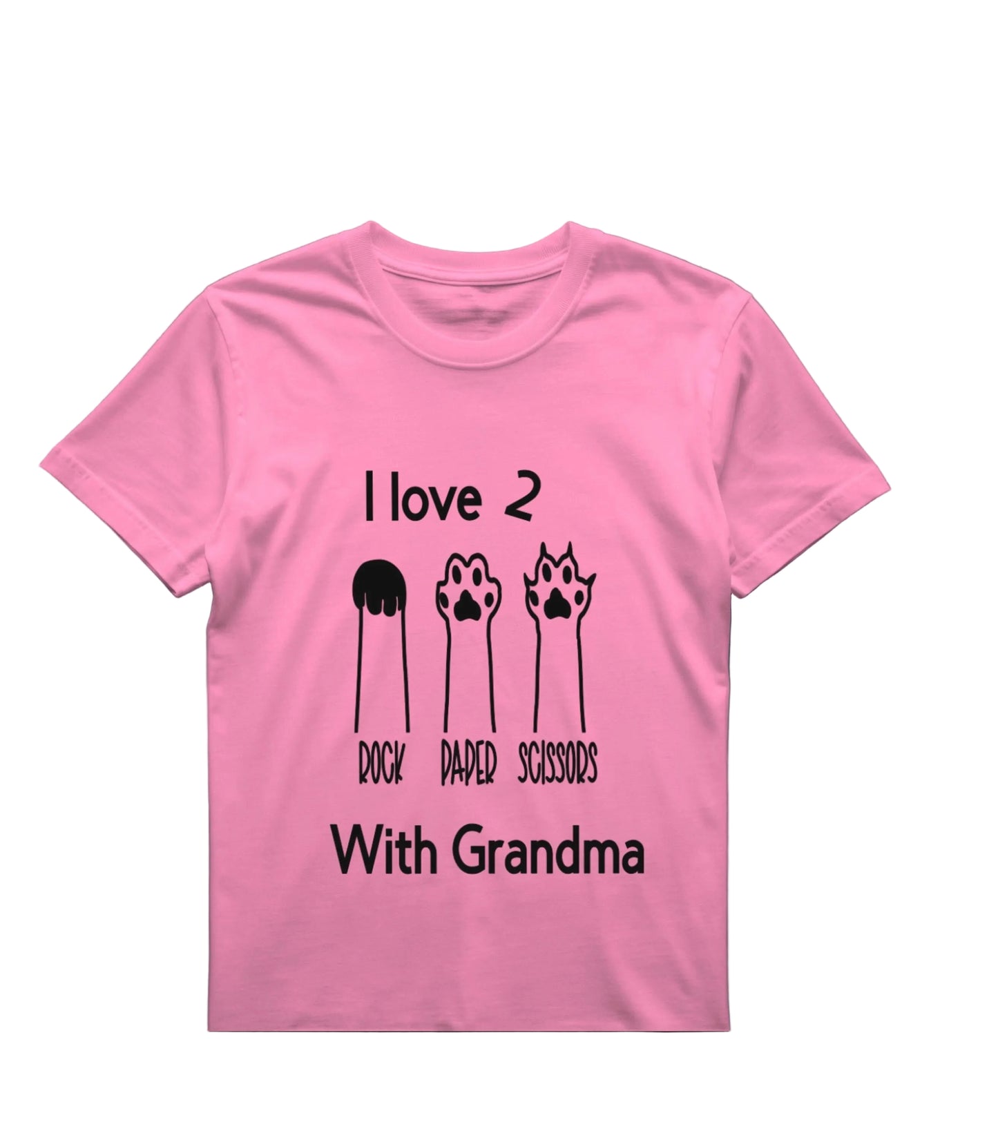 Fun Rock Paper Scissors Grandma Shirt - Kids T-Shirt