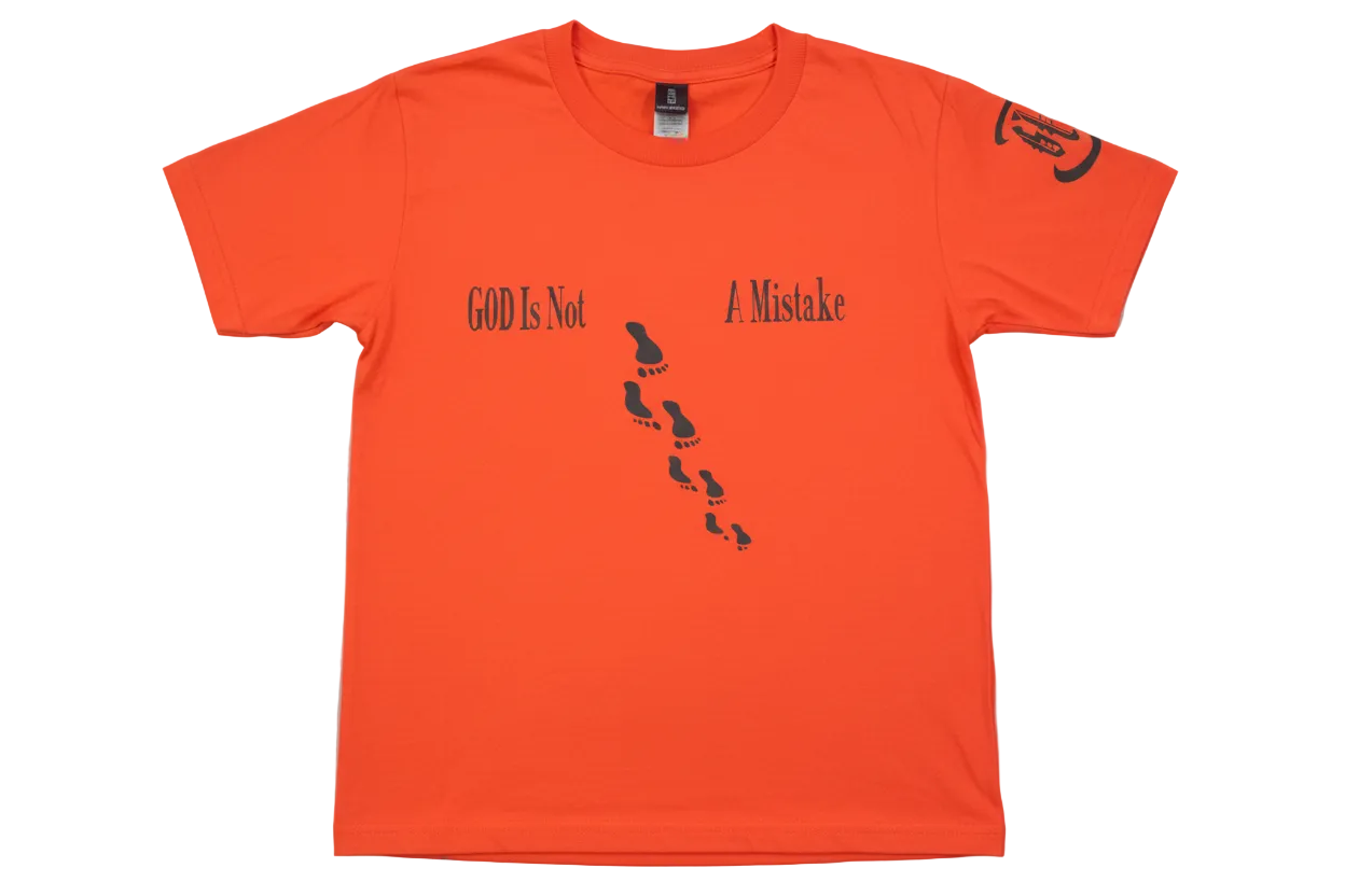 Walk with God Kids Shirt: Footprints Design, GWIB
