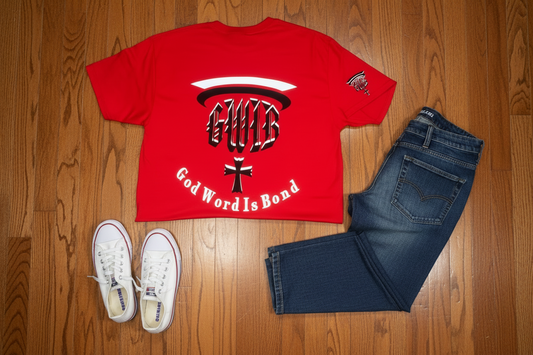 Christian T Shirt designed with the letters GWIB meaning that God Word Is Bond