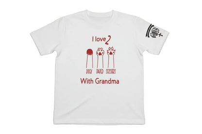 Fun Rock Paper Scissors Grandma Shirt - Kids T-Shirt