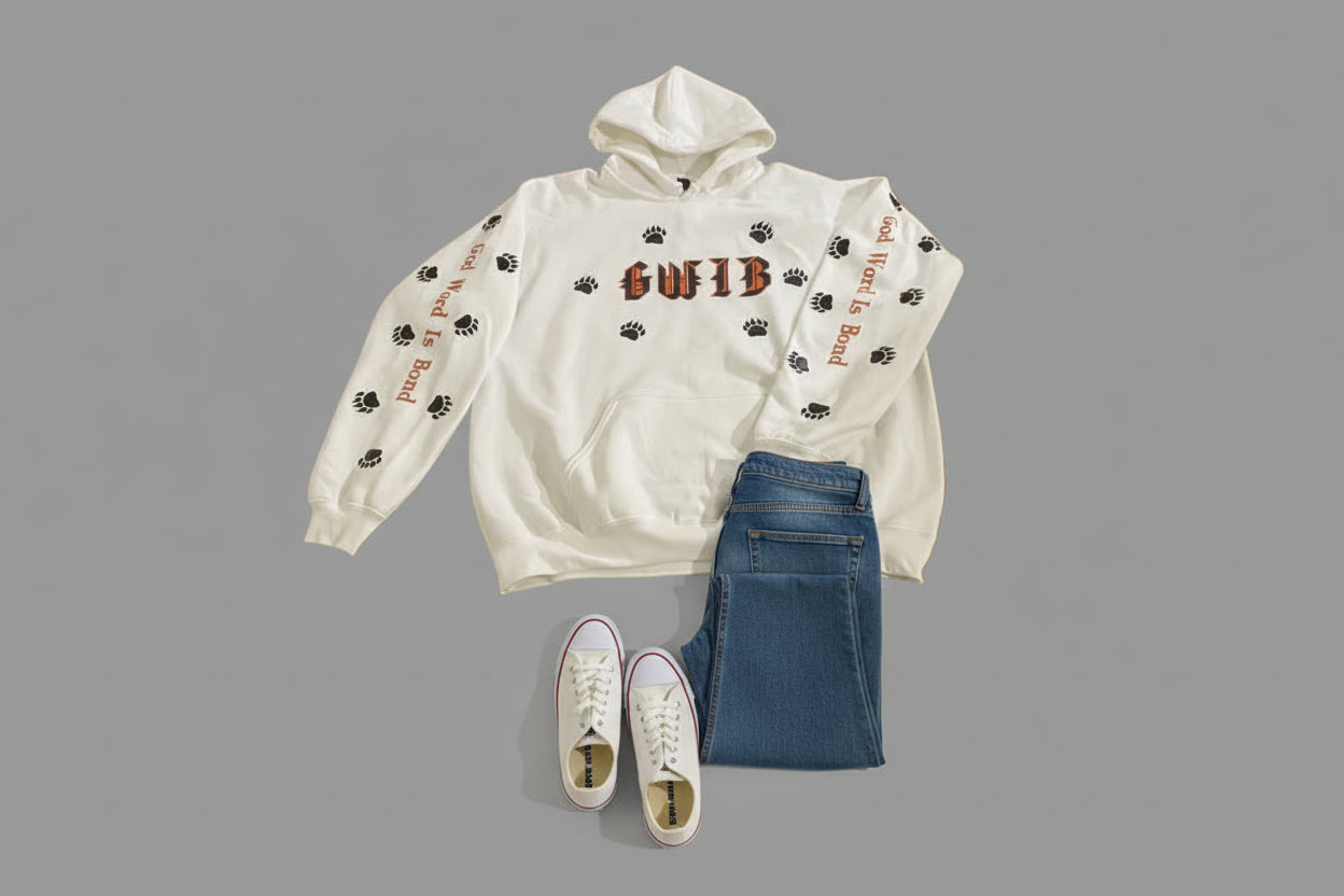 Fall Fashion Faith Inspired White Hoodie.